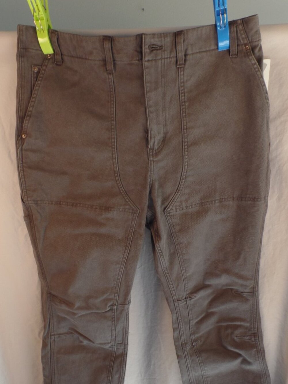 Women's Duluth Flex Fire Hose Hi-rise Slim Leg Pants New with Tags Blk 18 Short